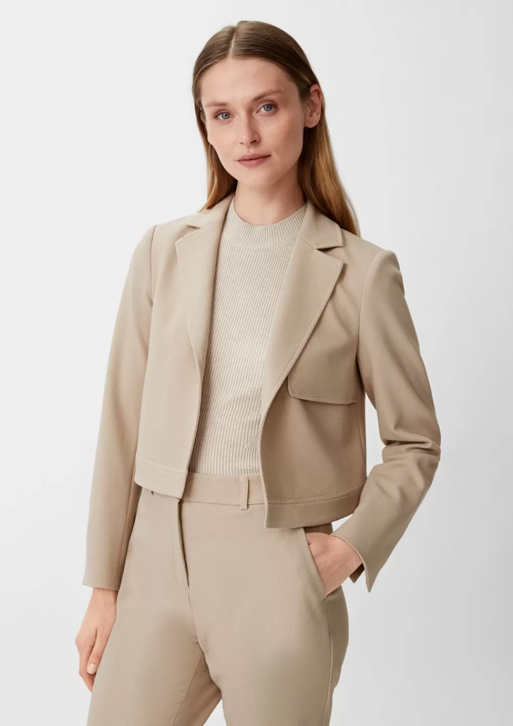 Store Blazer court en viscose mélangée Blazers