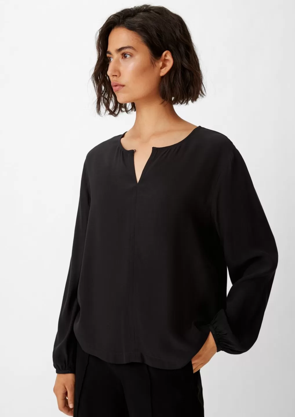 Clearance Blouse en satin de viscose Chemisiers