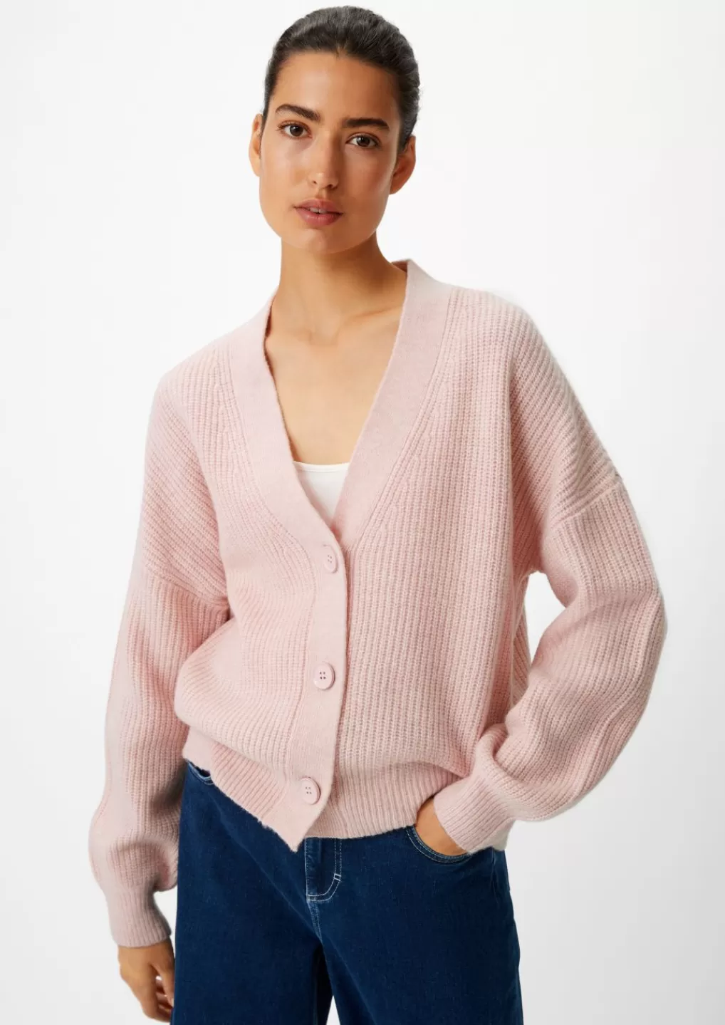 Clearance Cardigan en laine mélangée Cord & Pull-over