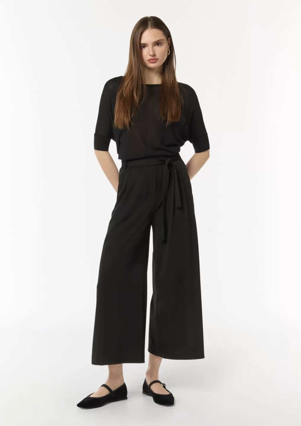 Hot De coupe Loose: pantalon cropped en toile Pantalons