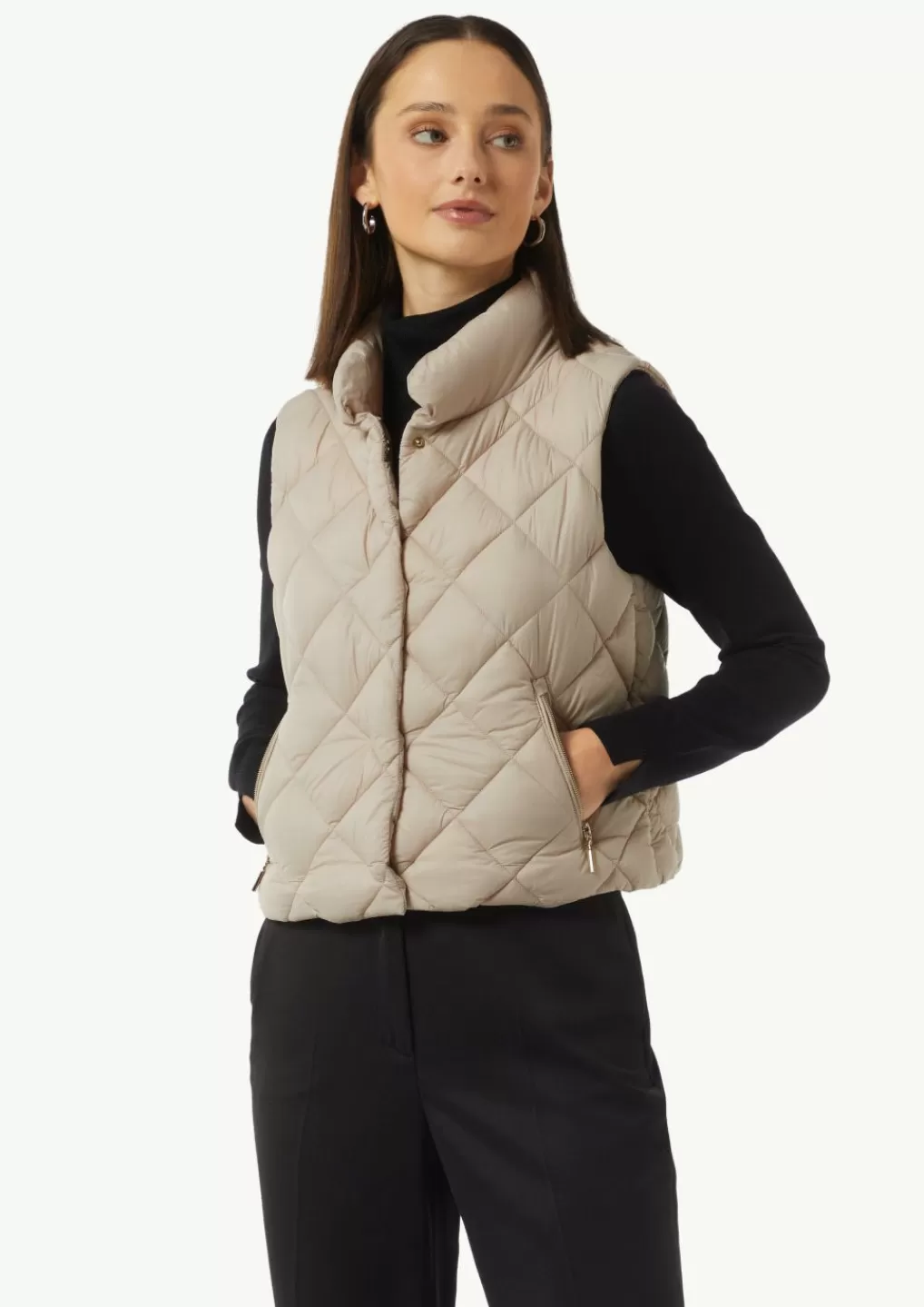 Online Gilet matelassé de coupe carrée à col montant Vestes