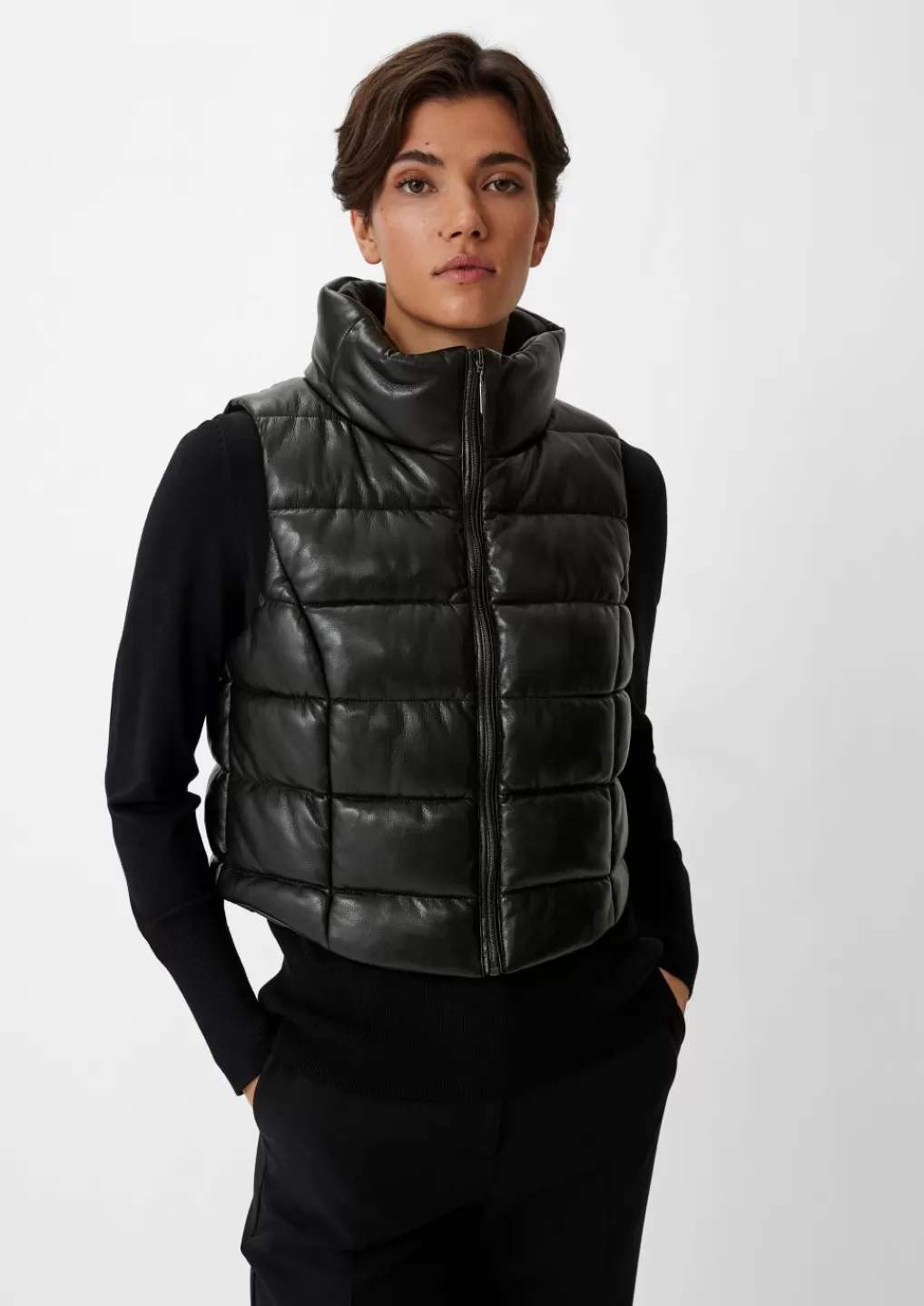 Flash Sale Gilet matelassé en similicuir Vestes