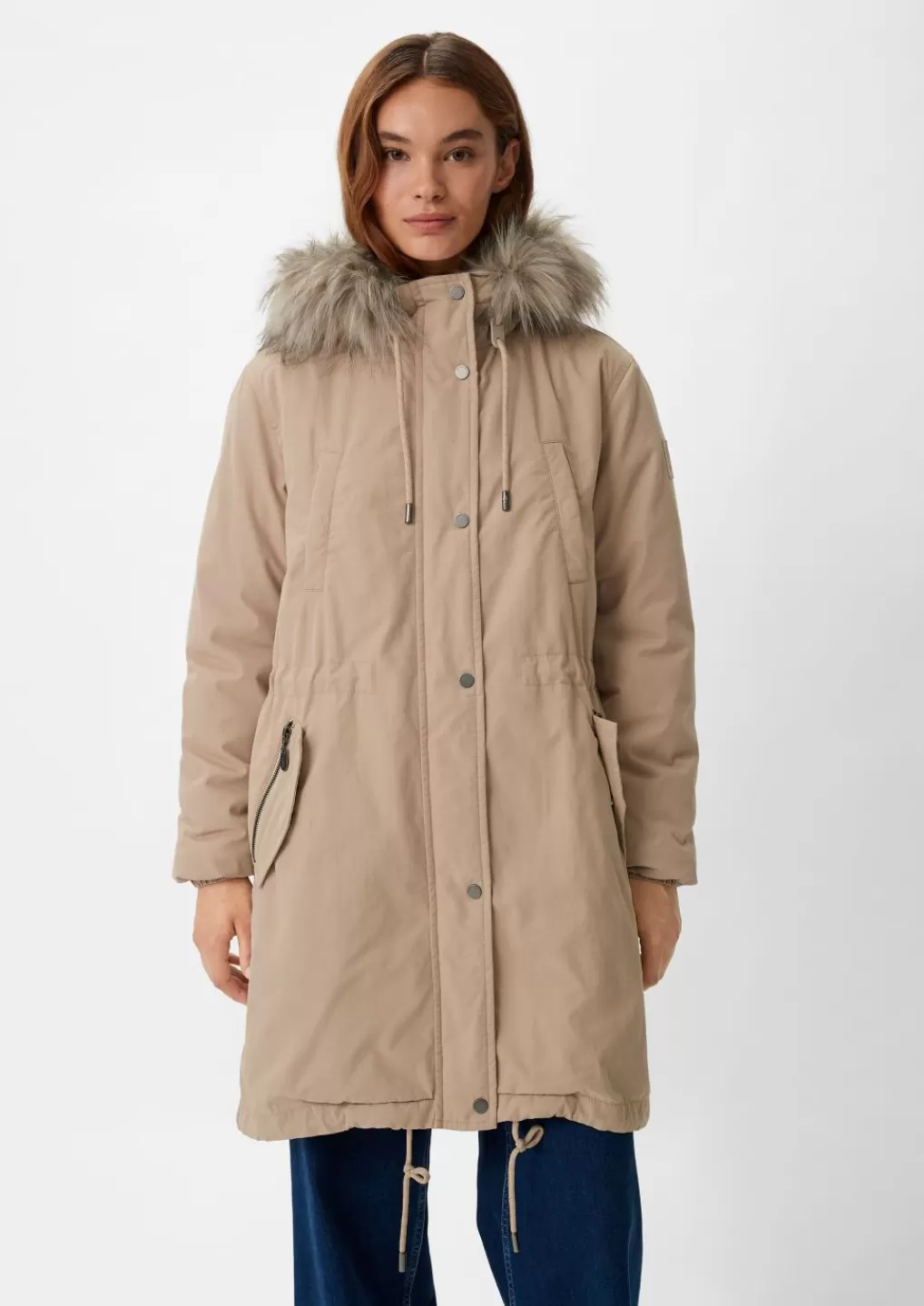 Hot Parka à fourrure synthétique amovible Articles Durables | Vestes