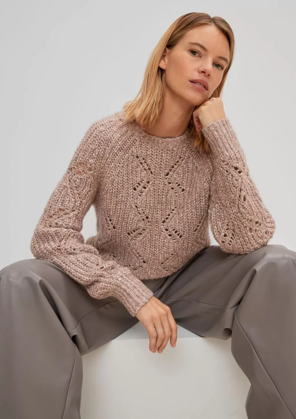 Store Pull-over à motif en maille Cord & Pull-over