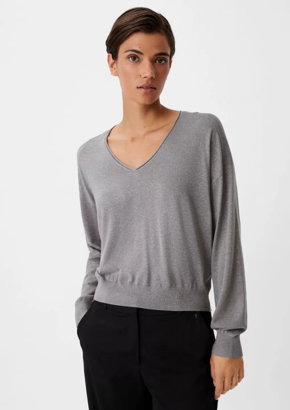 Shop Pull-over en maille rehaussé de fil brillant Cord & Pull-over