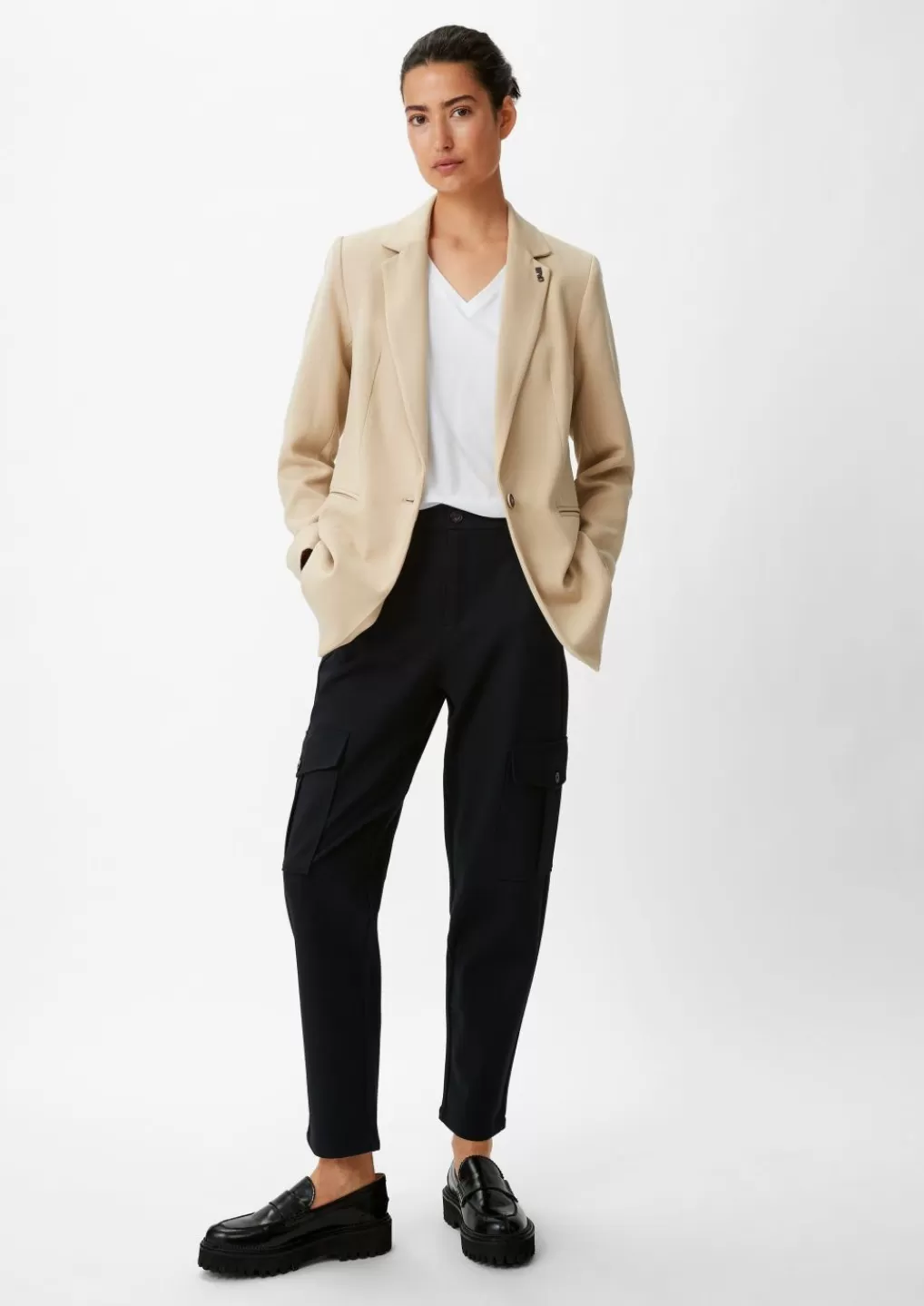 Flash Sale Regular: pantalon cargo en viscose mélangée Pantalons