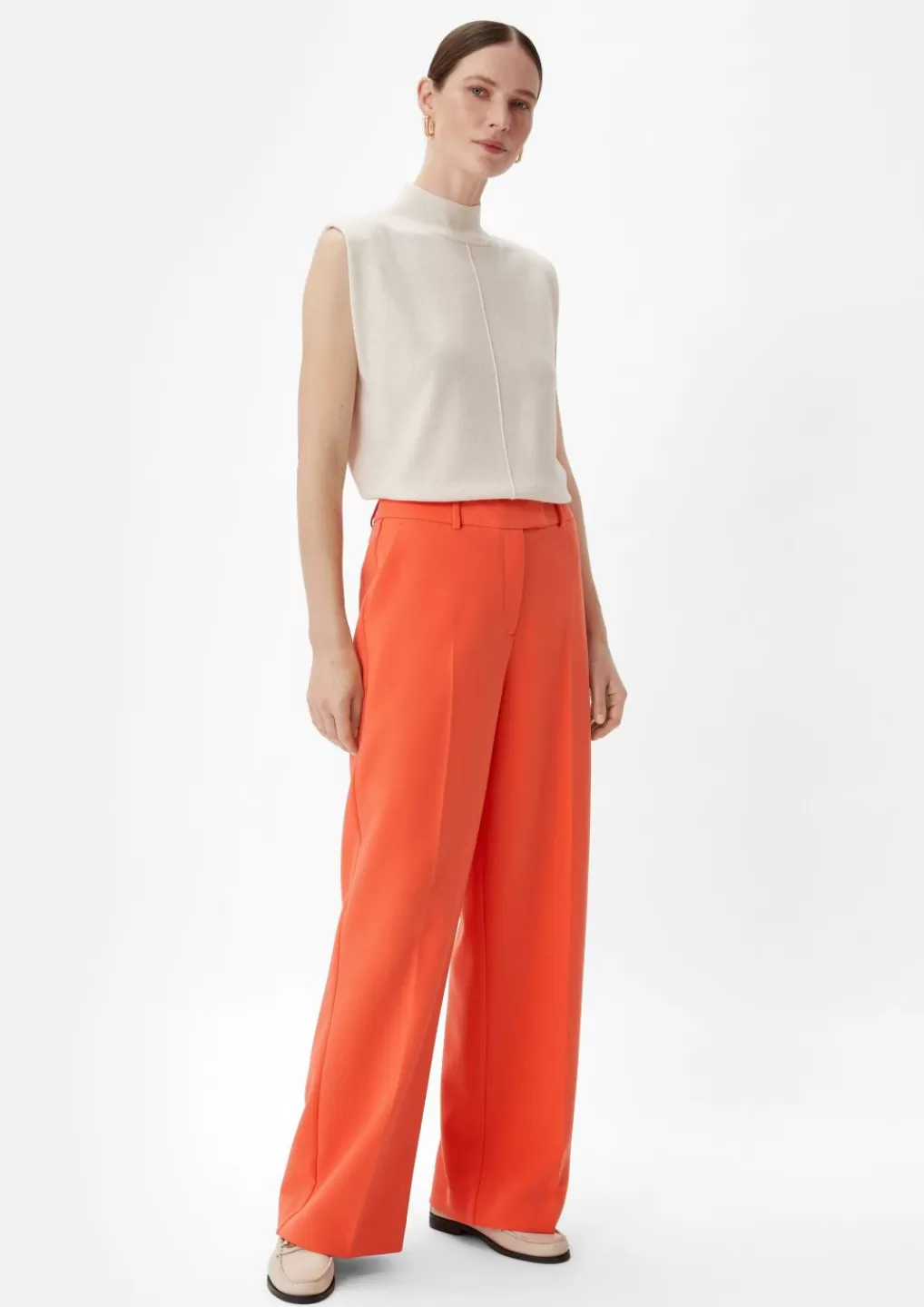 Sale Regular: pantalon en toile Wide Leg Pantalons