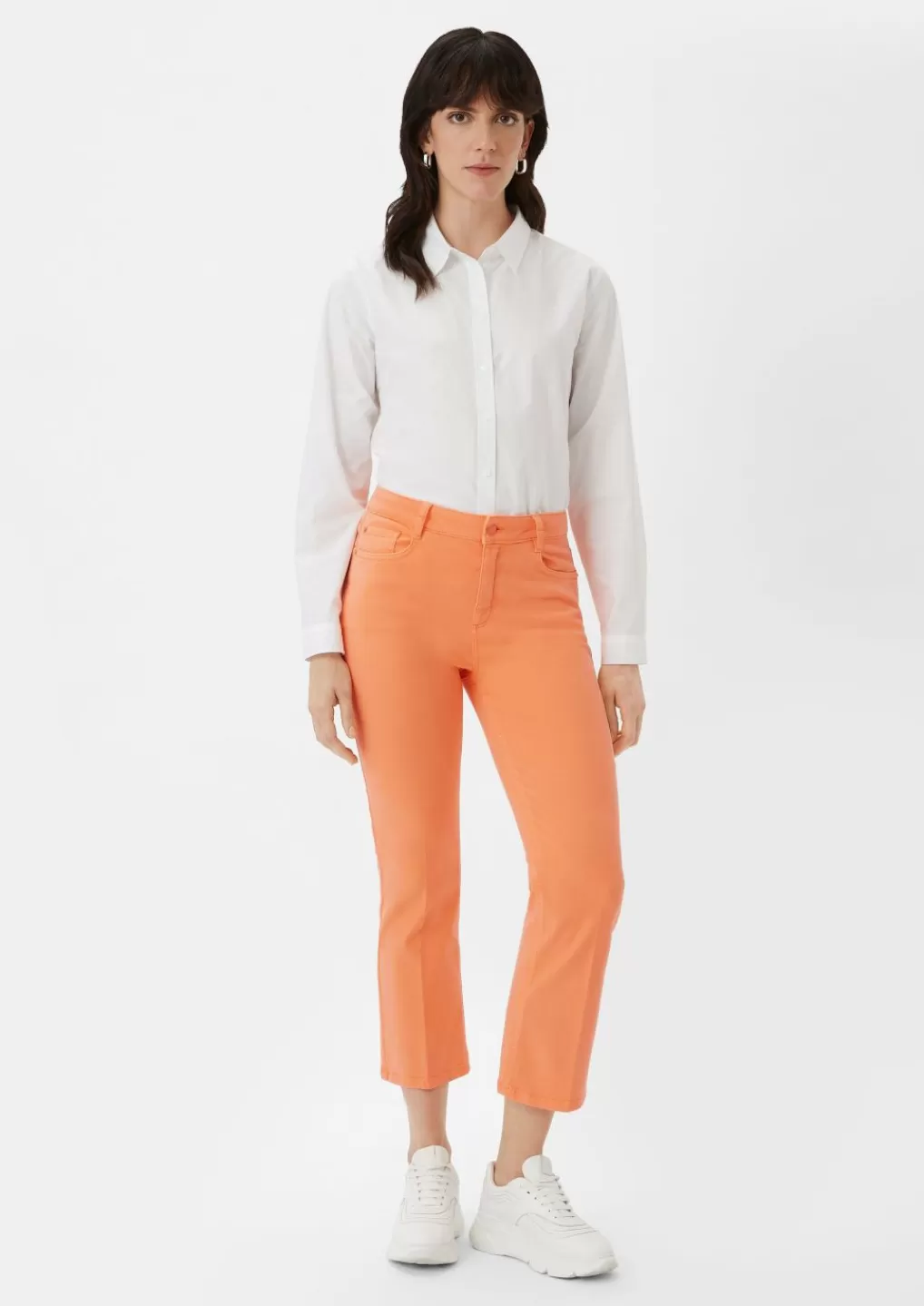 Sale Regular: pantalon évasé en twill Pantalons