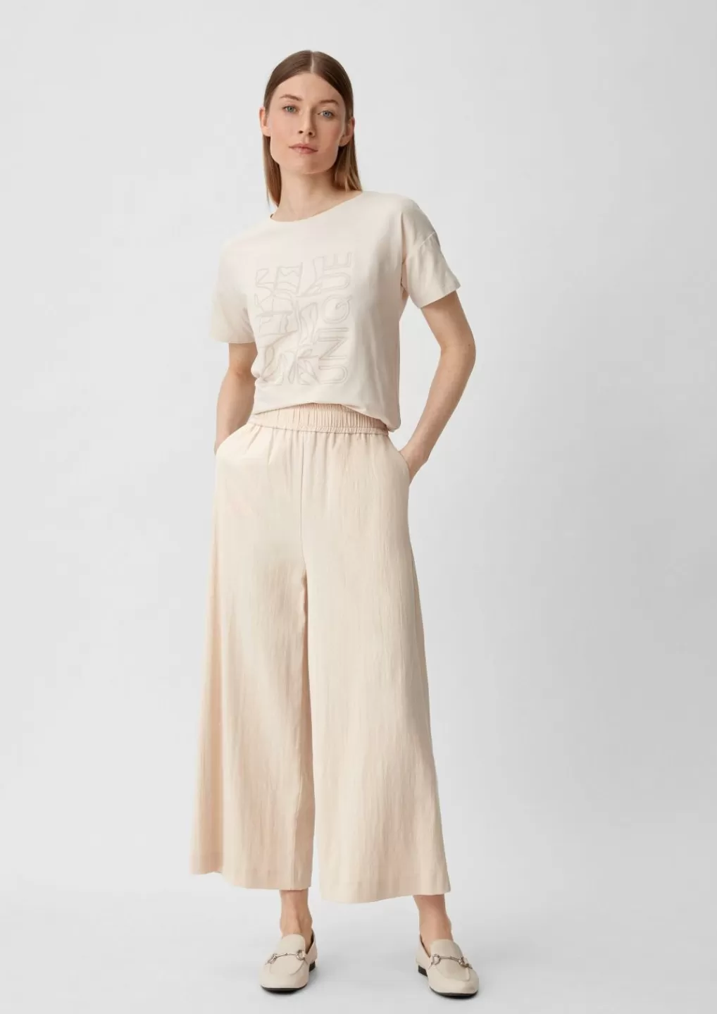 Cheap Relaxed: Jupe-culotte en lin mélangé Pantalons