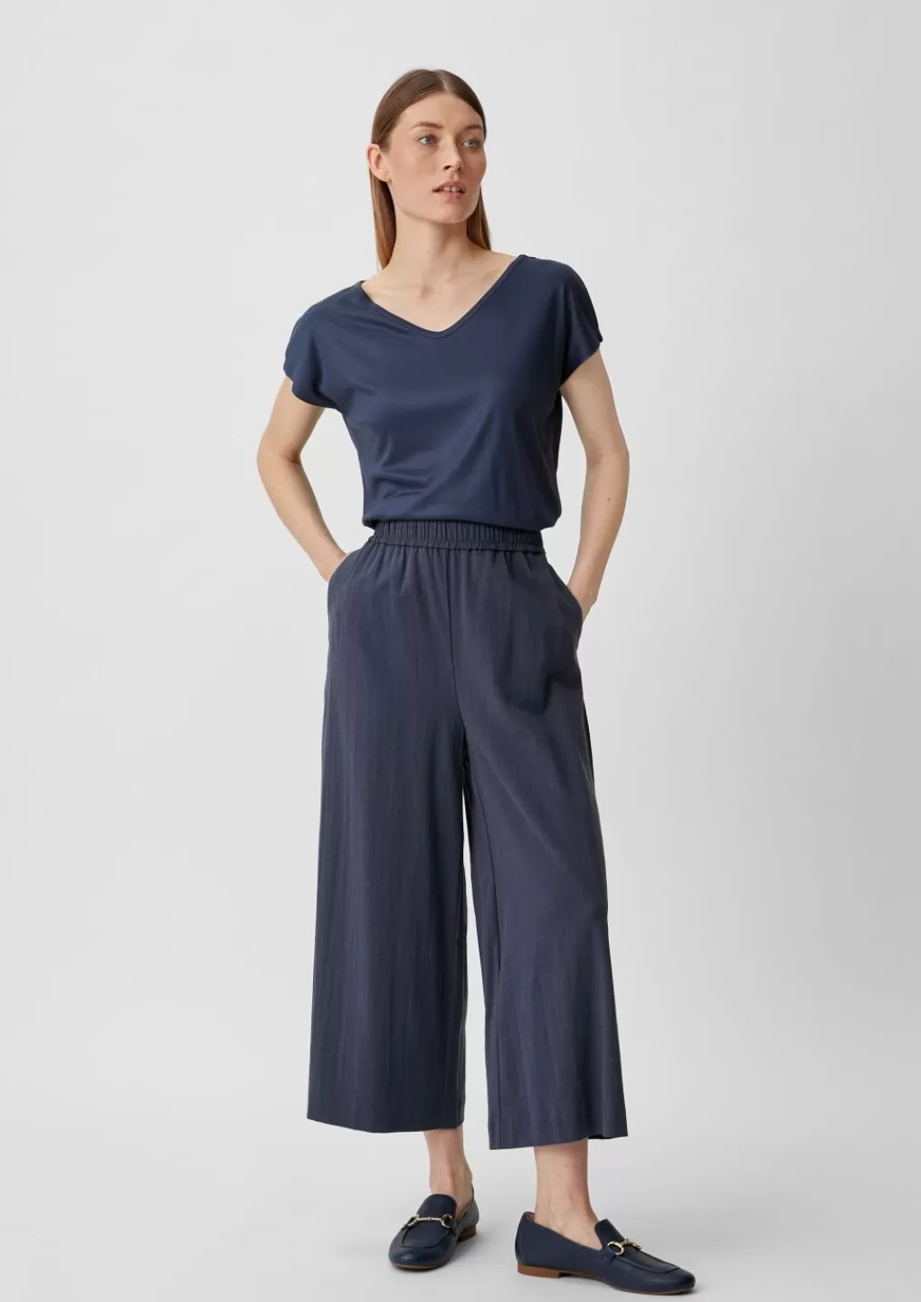 Fashion Relaxed: Jupe-culotte en lin mélangé Pantalons