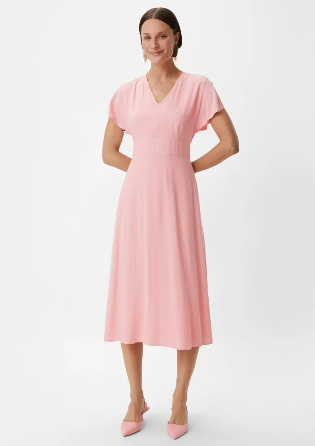 Best Sale Robe longueur midi en satin Articles Durables | Robes