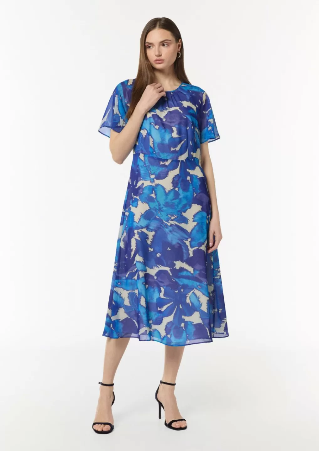 Store Robe longueur midi en tissu Articles Durables | Robes