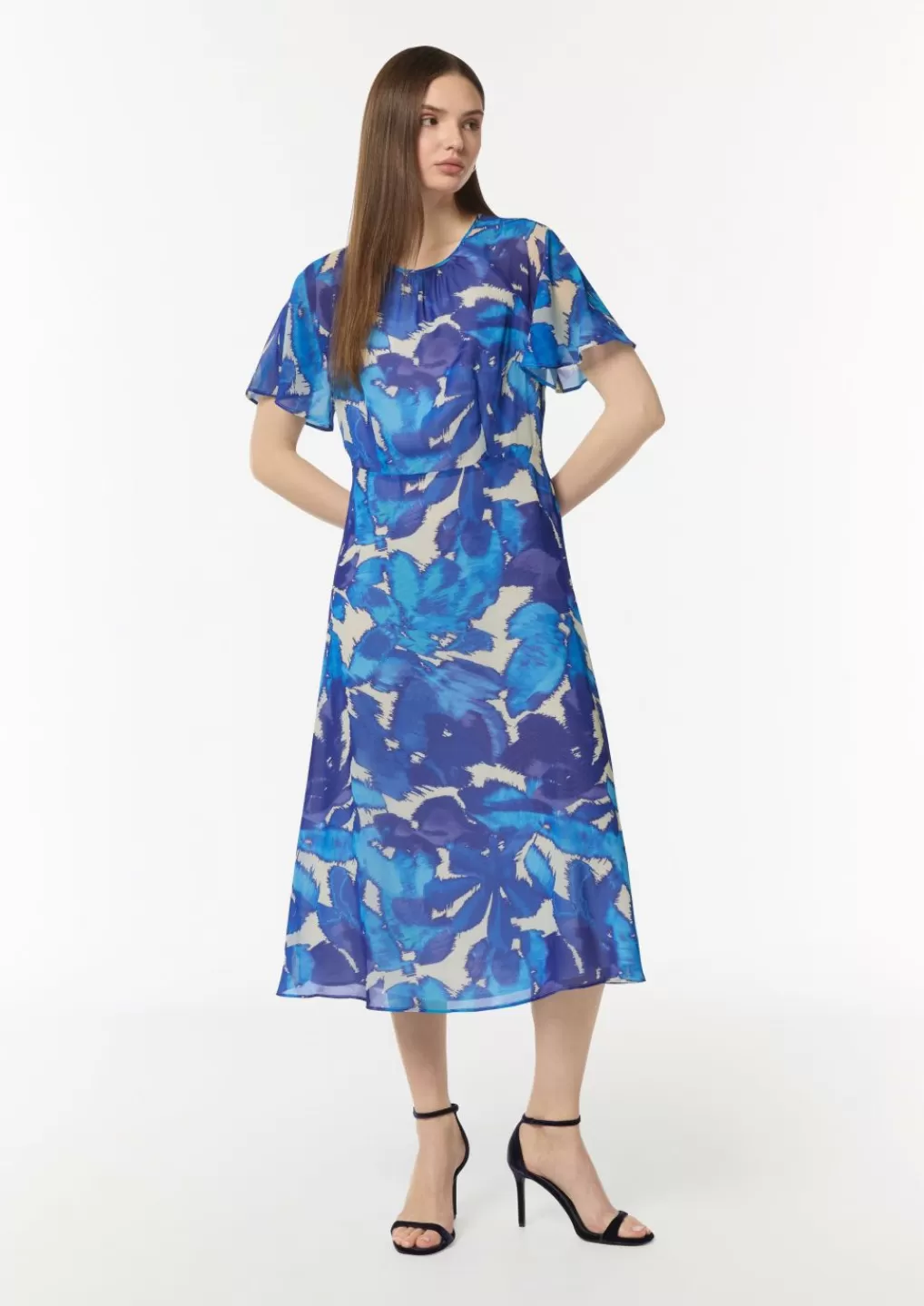 Store Robe longueur midi en tissu Articles Durables | Robes