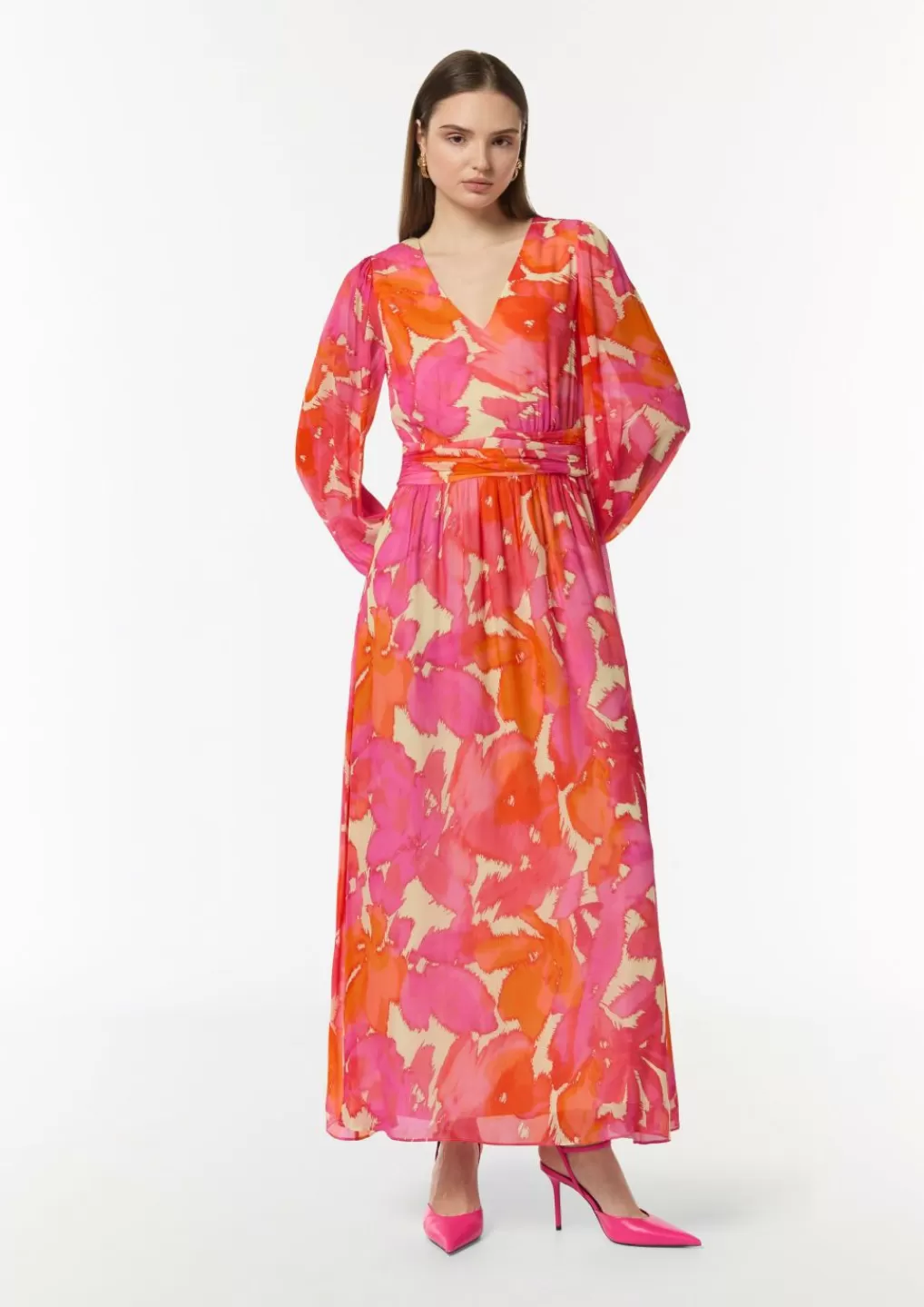 Store Robe maxi longueur en mousseline Robes