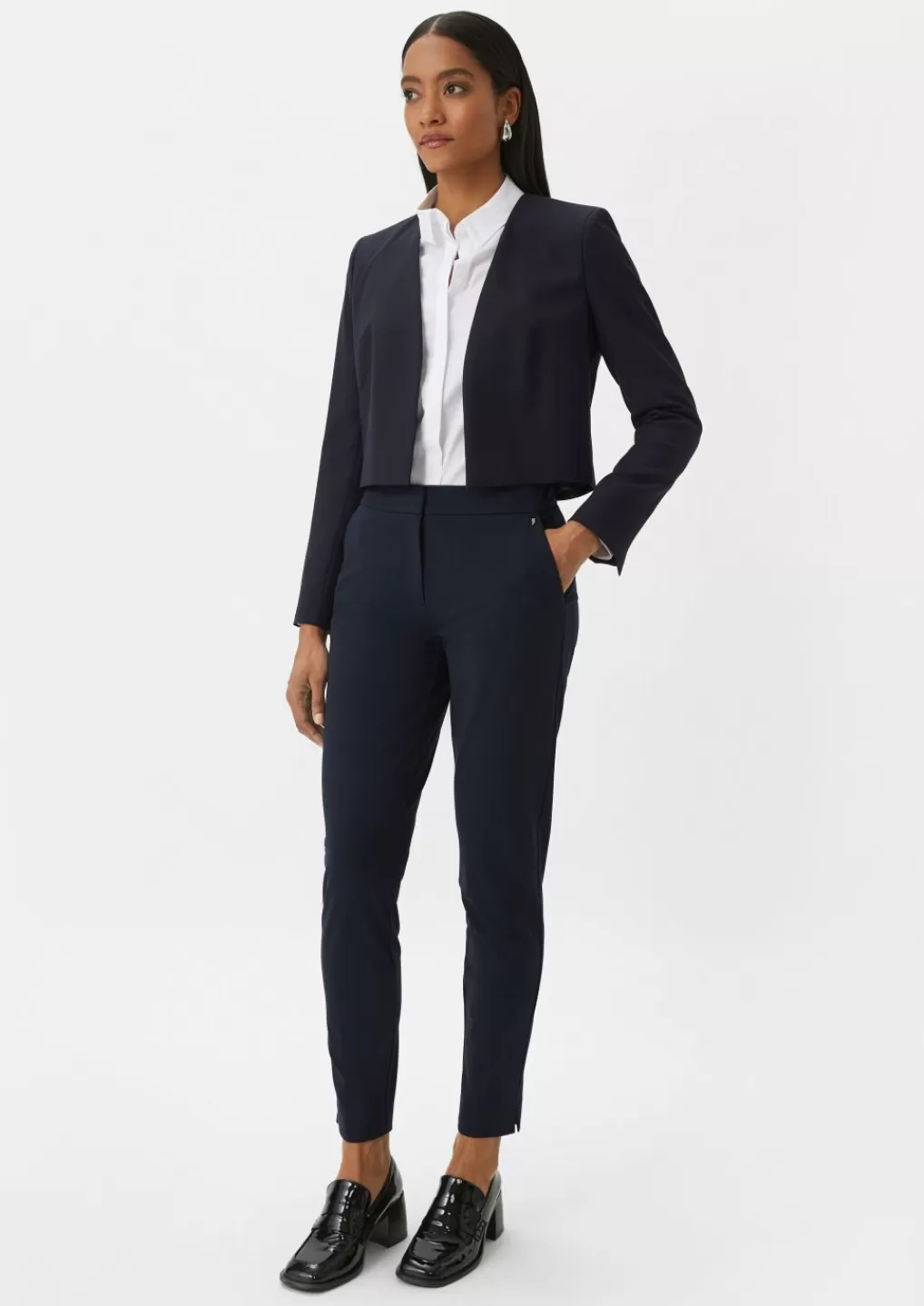 Sale Slim : pantalon en viscose mélangée Pantalons