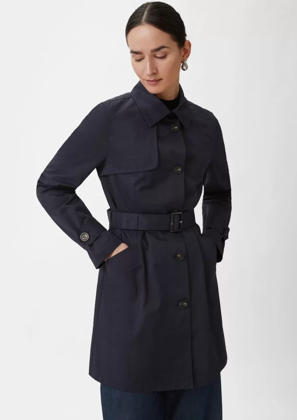 Fashion Trench-coat cintré avec ceinture à nouer Articles Durables | Manteaux