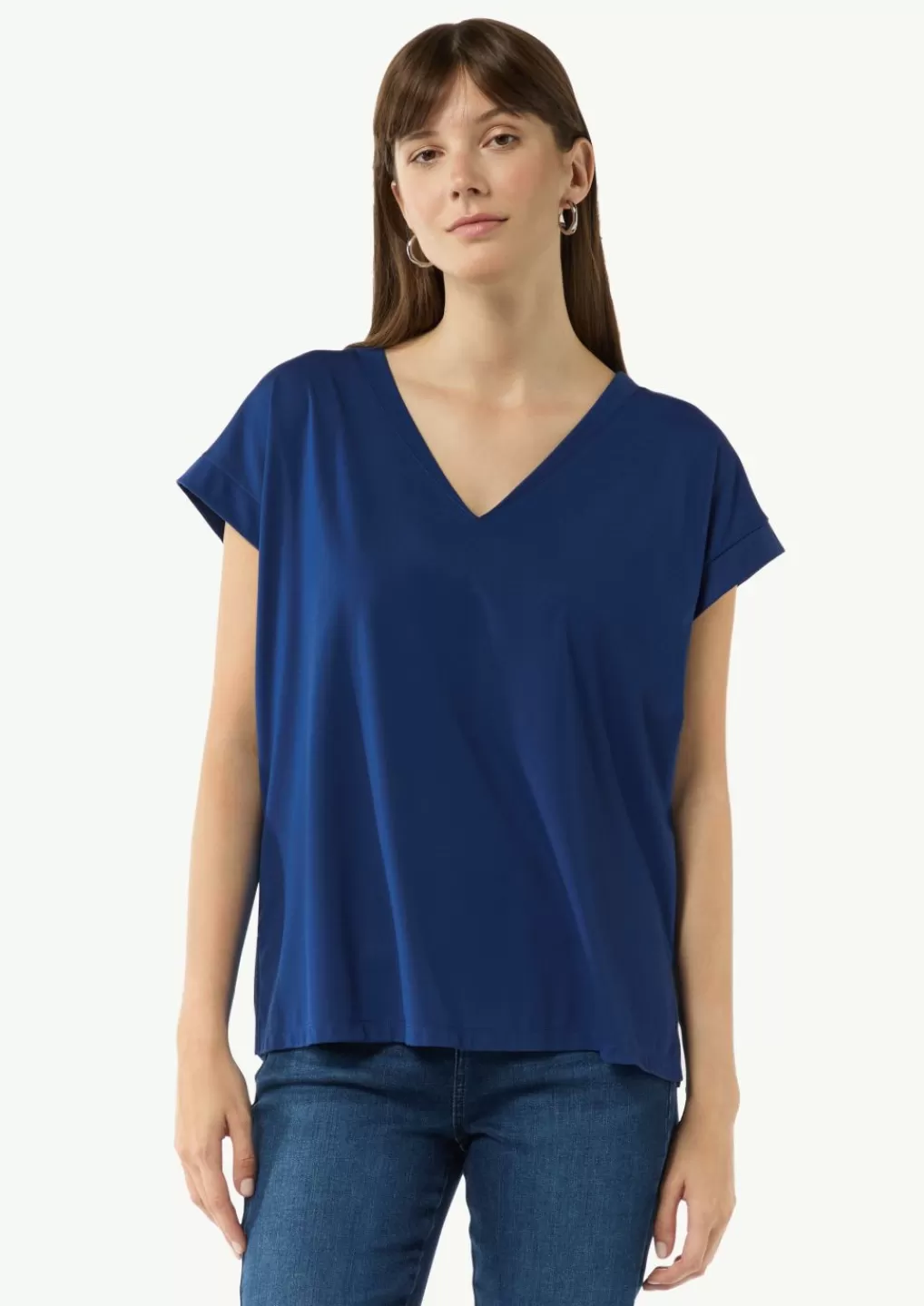 Online T-shirt en jersey fluide de coupe Loose Fit T-shirts & Tops