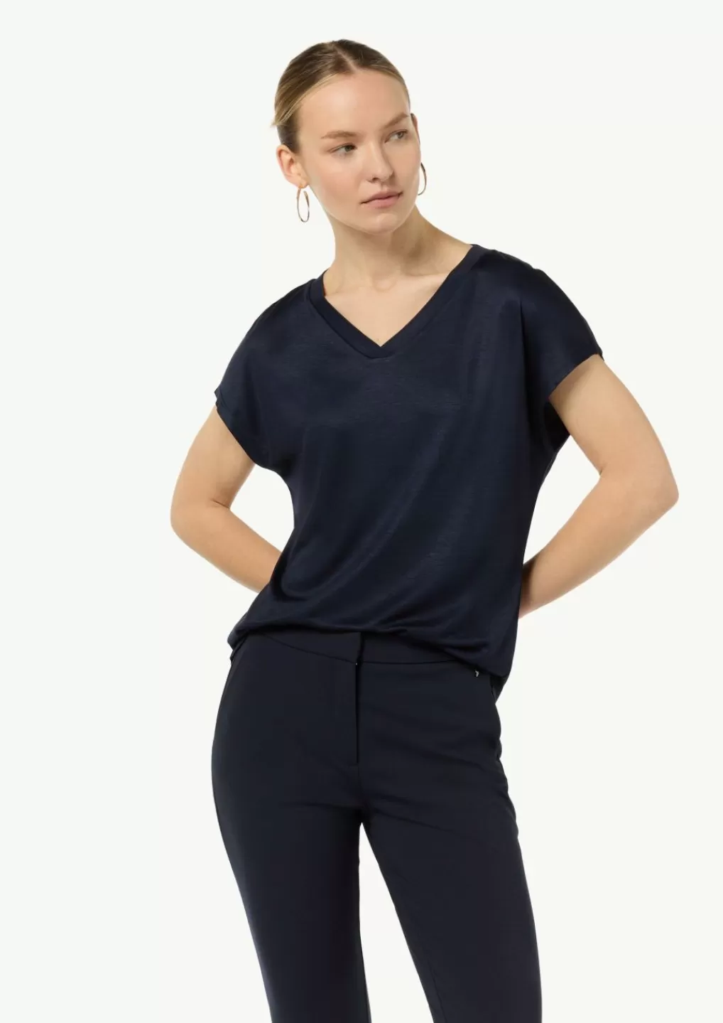 Clearance T-shirt fluide en viscose d’aspect soyeux T-shirts & Tops