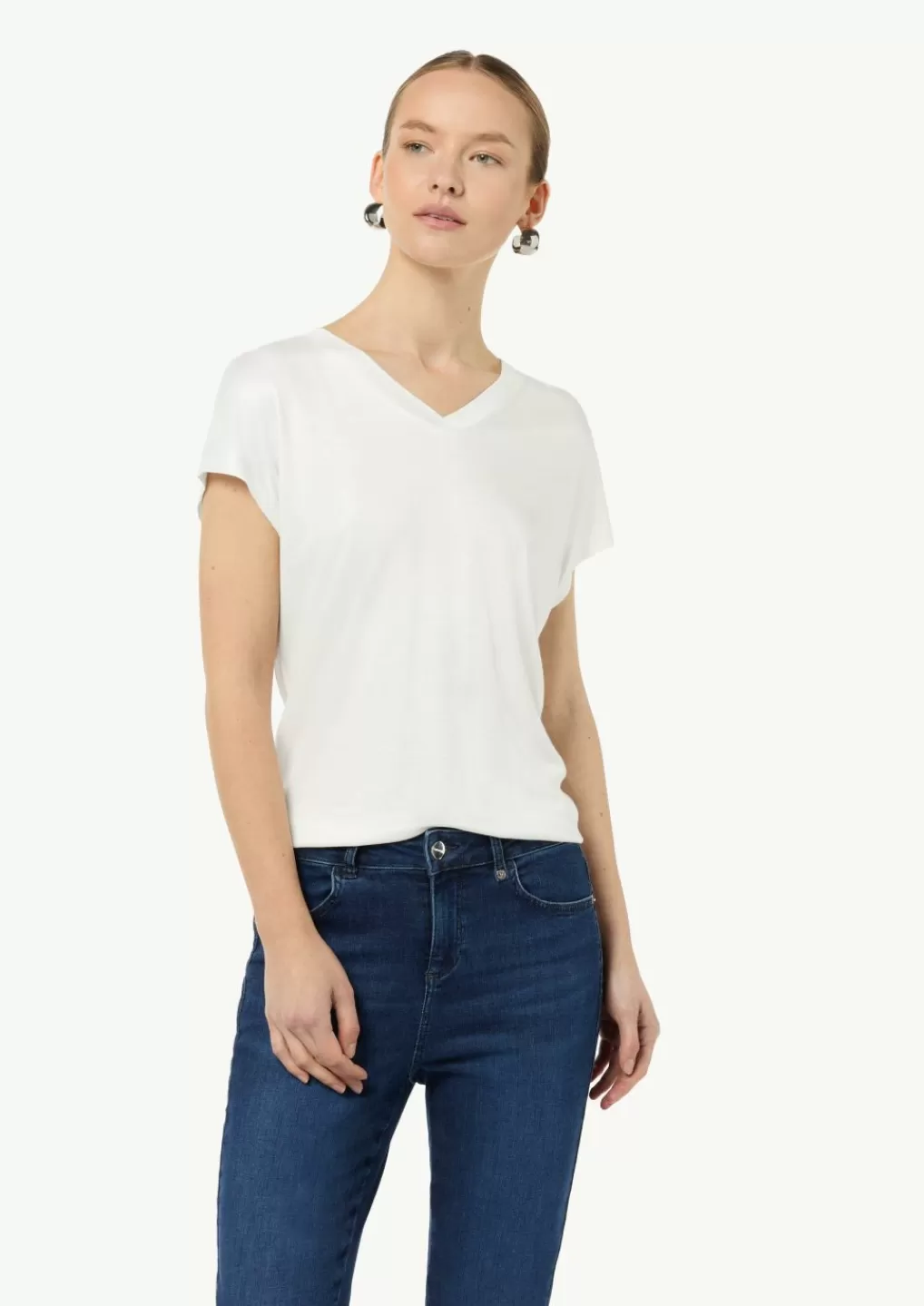 Cheap T-shirt fluide en viscose d’aspect soyeux T-shirts & Tops