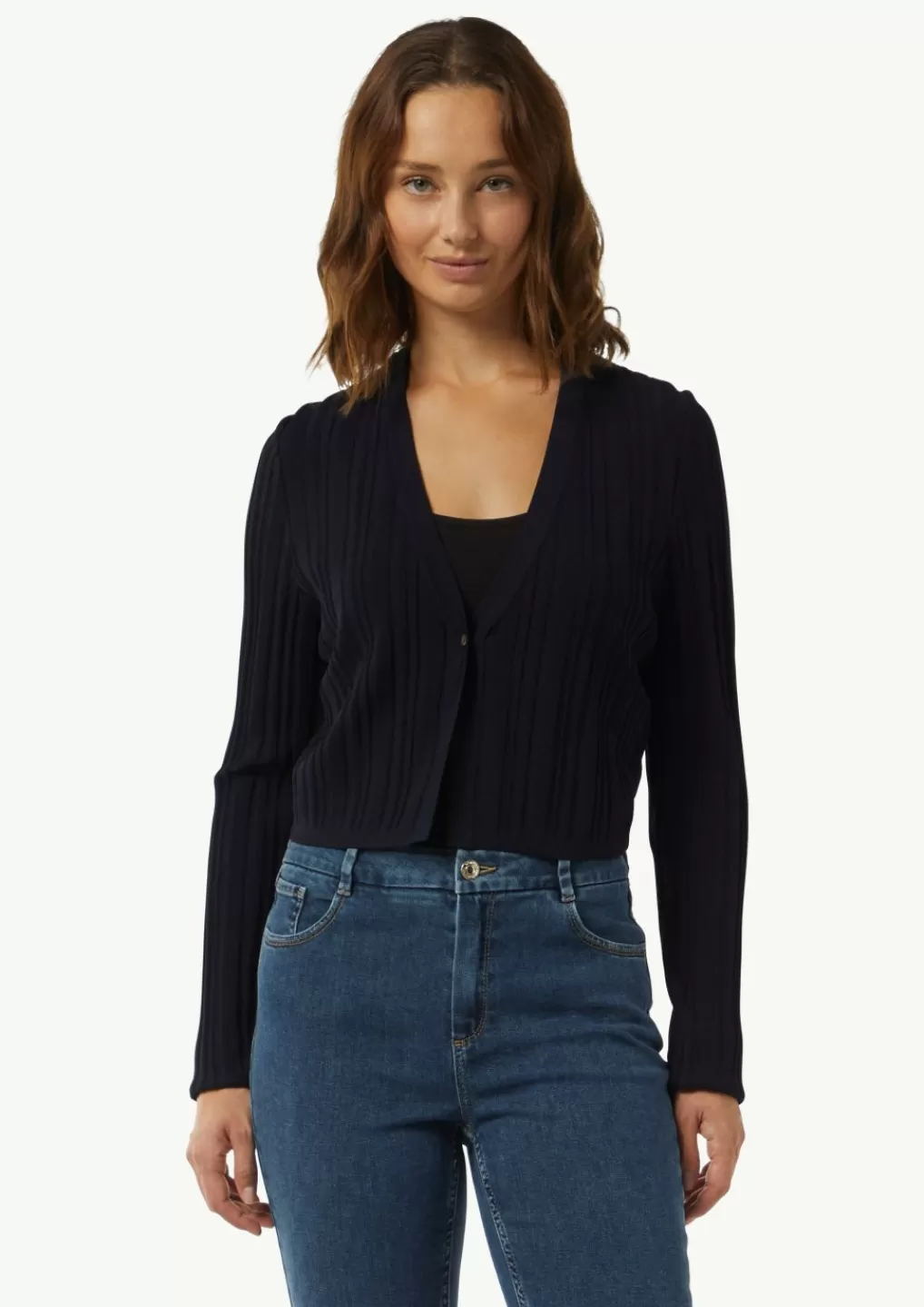 Best Sale Veste courte en maille côtelée, coupe Slim Fit Cord & Pull-over