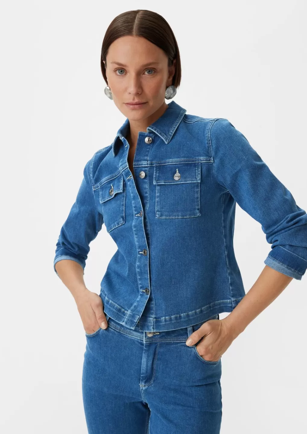 Cheap Veste en jean en coton mélangé Articles Durables | Vestes