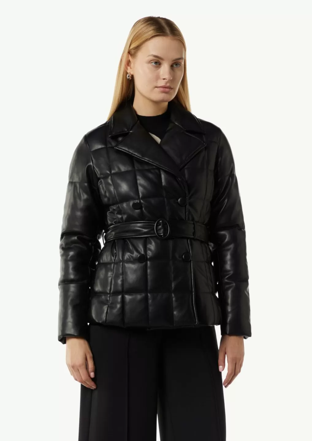 Online Veste en similicuir surpiqué Vestes